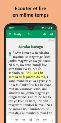 Bible in Jula - with audio android App screenshot 6